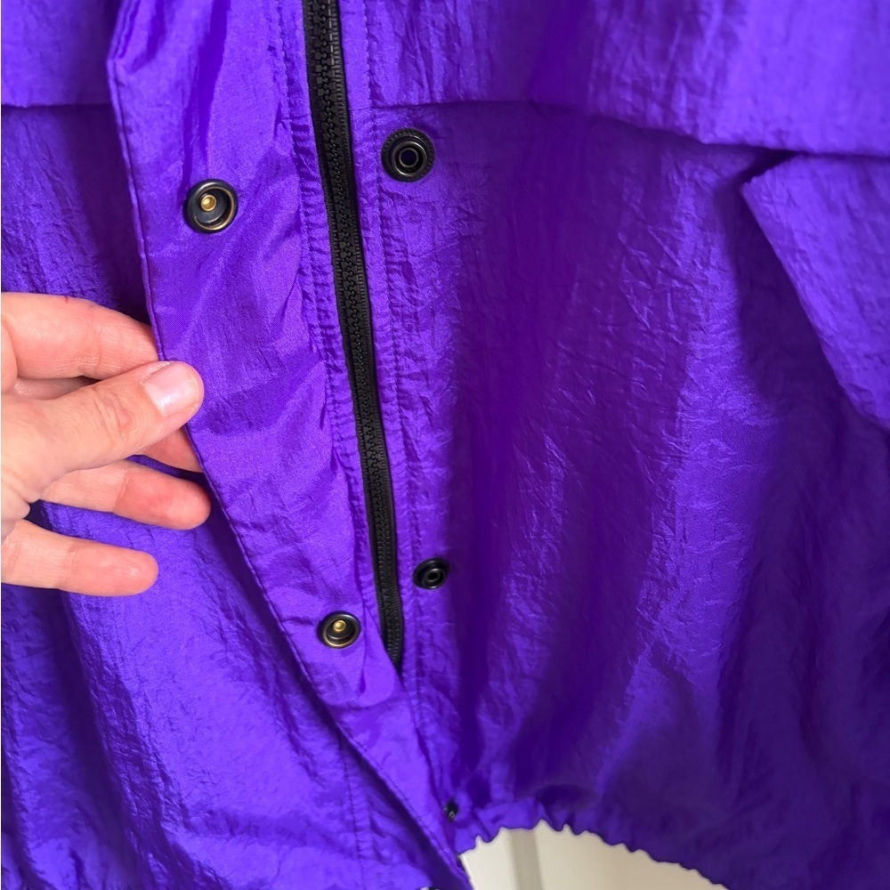 Excellent condition size XL Mossimo Purple Women's Windbreaker. Pockets. - Picture 5 of 9